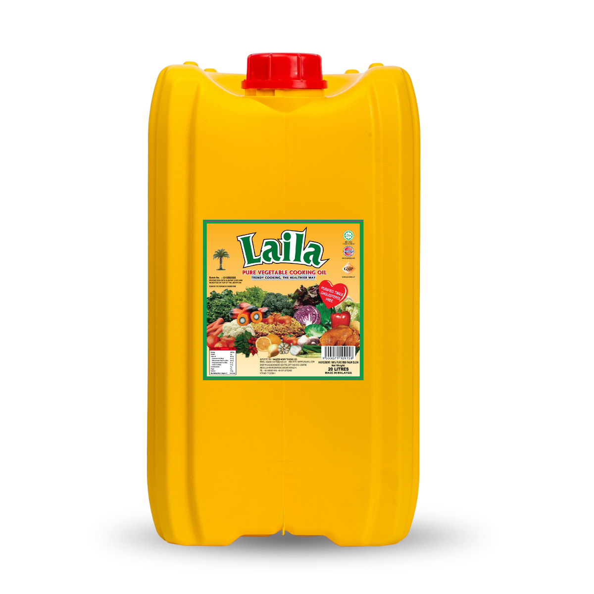 Laila Pure Vegetable Cooking Oil – 20L – Laila Oil